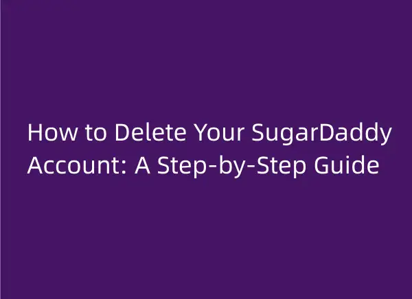 how to delete sugar daddy account
